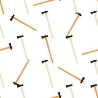 Illustration on theme pattern steel axes with wooden handle vector