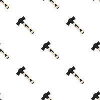 Illustration on theme pattern steel axes with wooden handle vector
