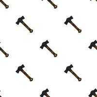 Illustration on theme pattern steel axes with wooden handle vector