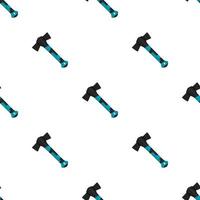 Illustration on theme pattern steel axes with wooden handle vector