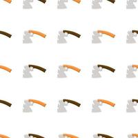 Illustration on theme pattern steel axes with wooden handle vector