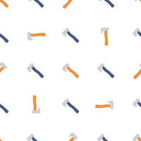 Illustration on theme pattern steel axes with wooden handle vector