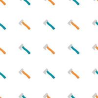Illustration on theme pattern steel axes with wooden handle vector