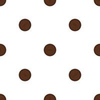 big set identical biscuit, kit colorful pastry cookie vector