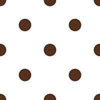 big set identical biscuit, kit colorful pastry cookie vector