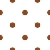 big set identical biscuit, kit colorful pastry cookie vector