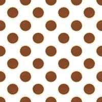 big set identical biscuit, kit colorful pastry cookie vector