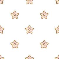 big set identical biscuit, kit colorful pastry cookie vector