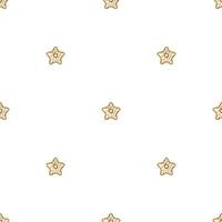 big set identical biscuit, kit colorful pastry cookie vector