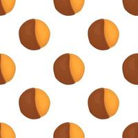 big set identical biscuit, kit colorful pastry cookie vector