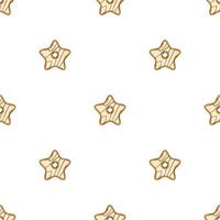 big set identical biscuit, kit colorful pastry cookie vector