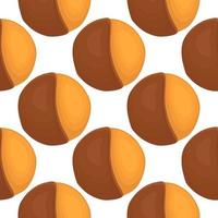 big set identical biscuit, kit colorful pastry cookie vector