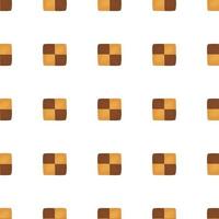 big set identical biscuit, kit colorful pastry cookie vector
