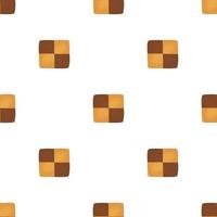 big set identical biscuit, kit colorful pastry cookie vector