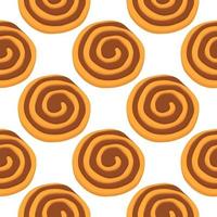 big set identical biscuit, kit colorful pastry cookie vector