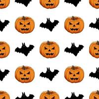 Illustration on theme big colored pattern Halloween vector