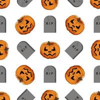 Illustration on theme big colored pattern Halloween vector