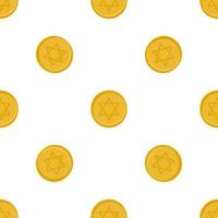 Illustration on theme big colored pattern coin vector