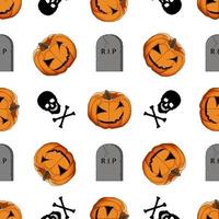 Illustration on theme big colored pattern Halloween vector