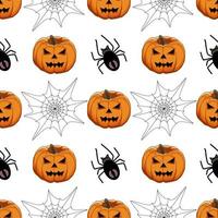 Illustration on theme big colored pattern Halloween vector