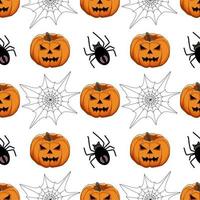 Illustration on theme big colored pattern Halloween vector