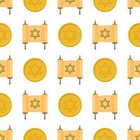 Illustration on theme big colored pattern torah vector