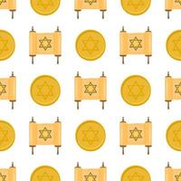 Illustration on theme big colored pattern torah vector