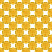 Illustration on theme big colored pattern coin vector