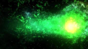 Nachthimmelraumhintergrund mit Nebel und Sternen video
