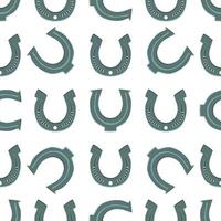 Irish holiday St Patrick day, seamless horseshoes vector