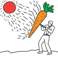 metaphor benefit of carrot is to help protect the skin vector