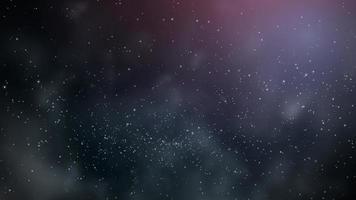 sfondo dello spazio del cielo notturno con nebulosa e stelle video