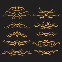 Dirty ornaments design vector