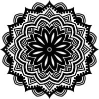 mandala negro para el diseño, diseño de patrón circular mandala vector