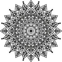 mandala negro para el diseño, diseño de patrón circular mandala vector