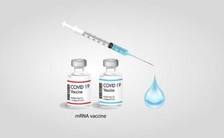 mRNA Vaccine SARS-Cov-2 vector texture.