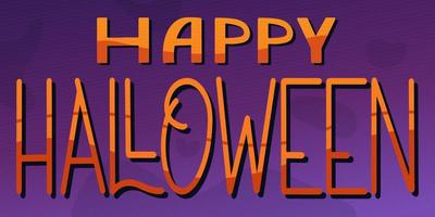 Happy Halloween lettering vector