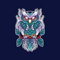 Skull Illustration Modern Style For Tshirts vector