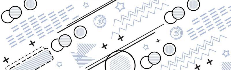 Abstract background with different geometric shapes