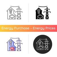 Electric utility icon vector