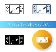 Portable video game console icon vector