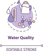 Water quality concept icon vector