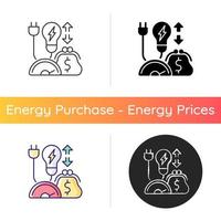 Energy efficiency program icon vector