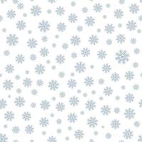 Snowflakes Seamless Repeat Vector Pattern