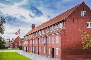 Red barrack in Kastellet, Copenhagen, Denmark photo