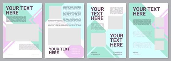 Target audience information brochure template vector