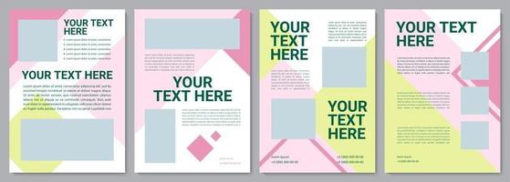 Multicolor creative brochure template vector