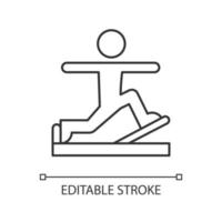 icono lineal de pilates. vector