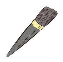 Hand-Drawn cosmetics brush. Doodle vector illustration. Make up