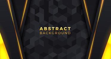 black pattern tile luxury background with sharp geometric game vector